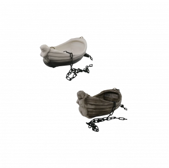 Ceramic container for scents - boat with girl