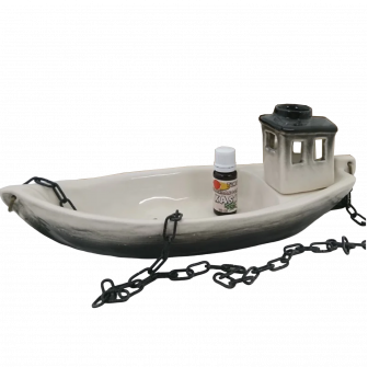 Ceramic container for scents - boat with aroma