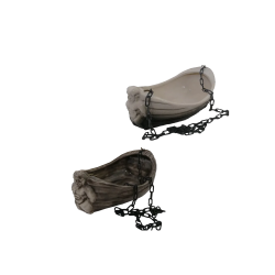 Ceramic container for scents - boat with Poseidon 