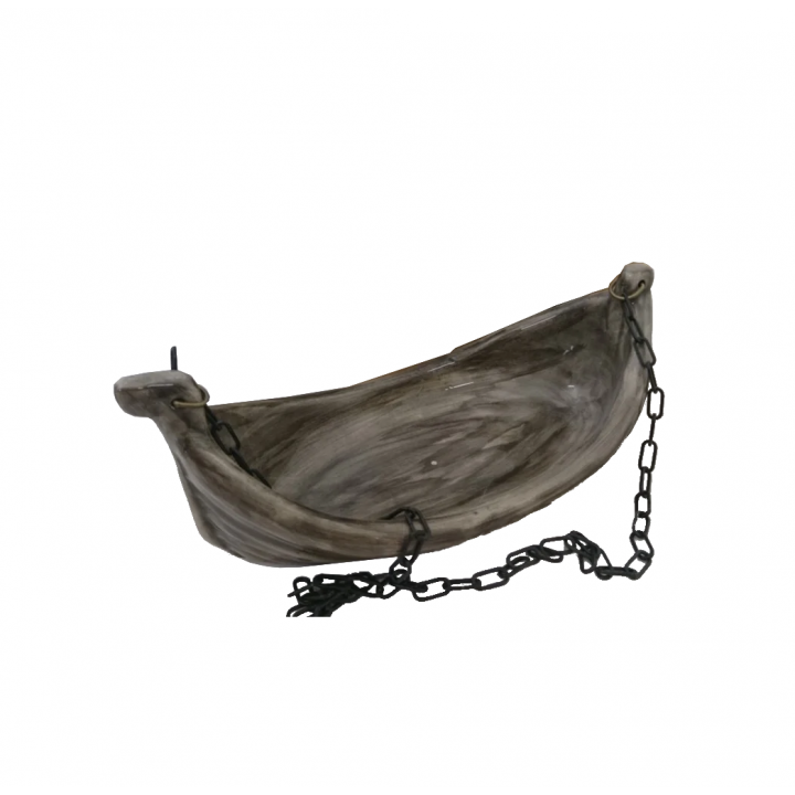 Ceramic container for scents - Viking boat
