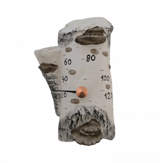 Ceramic sauna thermometer - birch
