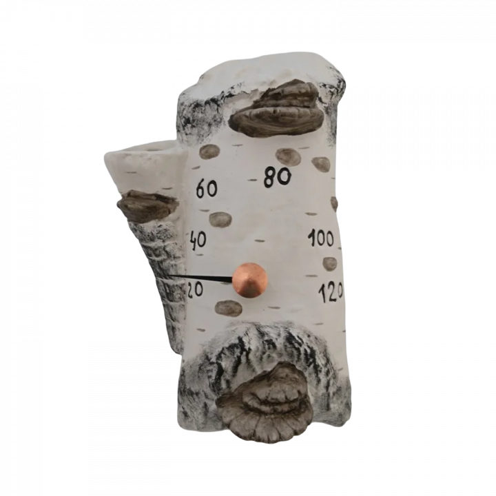 Ceramic sauna thermometer - birch