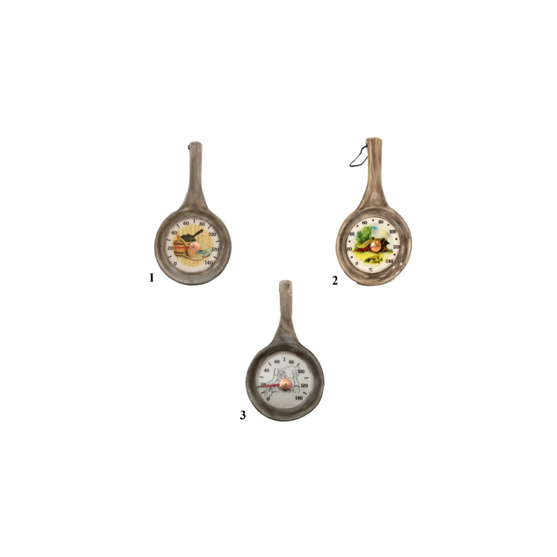 Ceramic sauna thermometer - pan