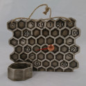 Ceramic sauna thermometer - honeycomb - 2