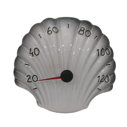 Ceramic sauna thermometer - seashell 