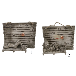 Ceramic sauna thermometer - a small barrel for scents  Ceramic sauna thermometer - a small barrel for scents