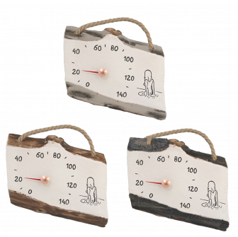 Ceramic sauna thermometer - girl in the water