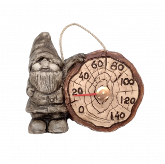 Ceramic sauna thermometer - gnome