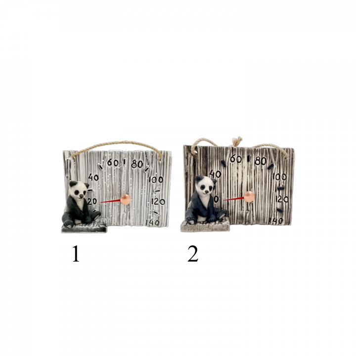 Ceramic sauna thermometer - panda