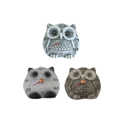 Ceramic sauna thermometer - owl 