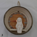 Ceramic sauna thermometer - barrel - 3