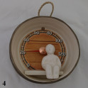 Ceramic sauna thermometer - barrel - 4