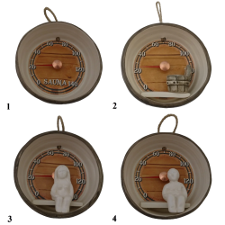 Ceramic sauna thermometer - barrel  Ceramic sauna thermometer - barrel