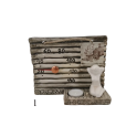 Ceramic sauna thermometer - with candle - 1
