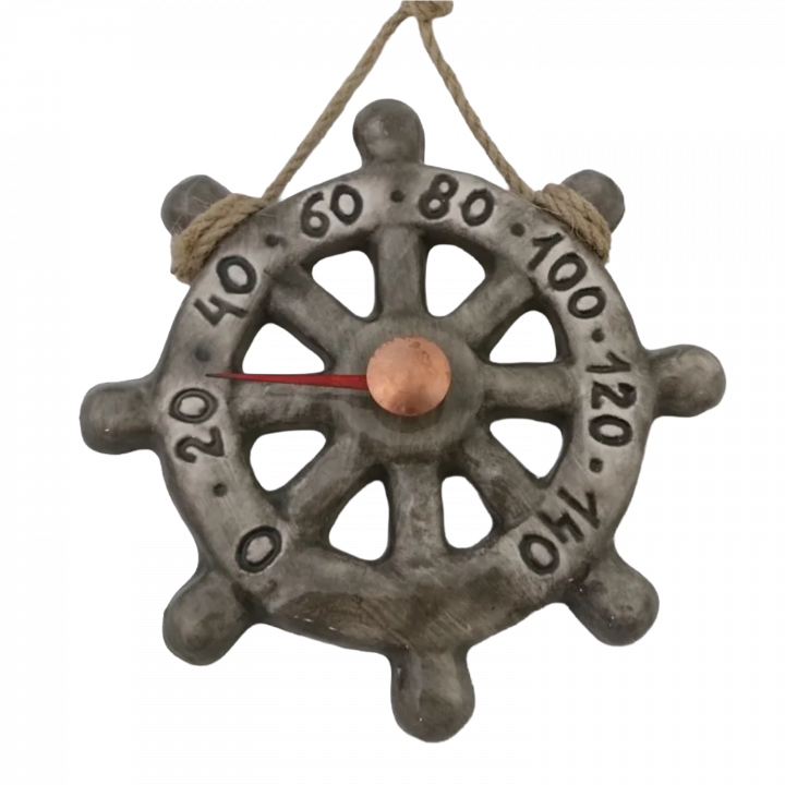 Ceramic sauna thermometer - wheel