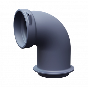 Cast iron flue elbow for GEFEST sauna stoves, 90°, Ø115 mm