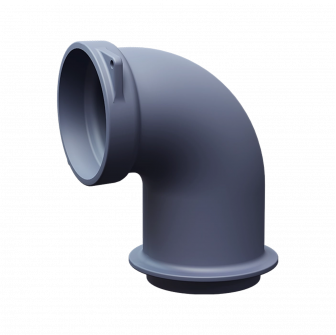 Cast iron flue elbow for GEFEST sauna stoves, 90°, Ø150 mm
