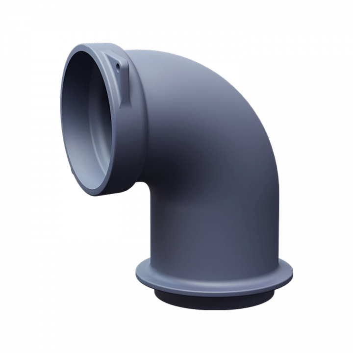 Cast iron flue elbow for GEFEST sauna stoves, 90°, Ø150 mm