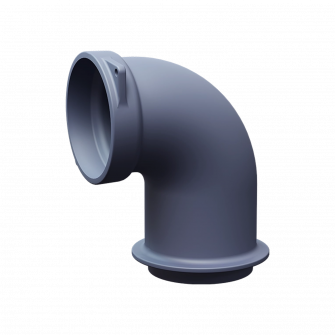 Cast iron flue elbow for GEFEST sauna stoves, 90°, Ø180 mm