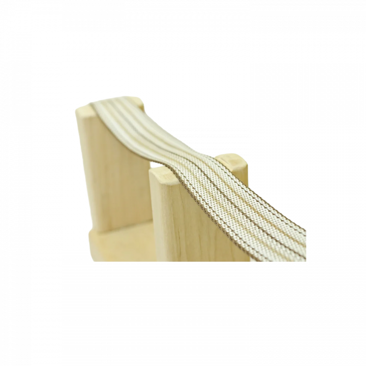 Sauna footrest with tie, abachi