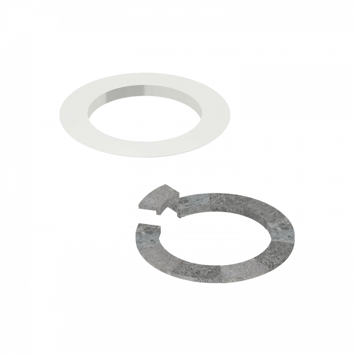 Embedding flange - for SAWOTEC Tower Round heater