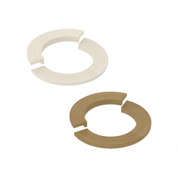 Embedding flange - for SAWOTEC Tower Round heater, wooden 