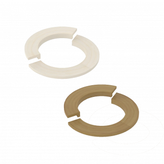 Embedding flange - for SAWOTEC Tower Round heater, wooden