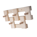 Linden wood hanger with 5 hooks - 1
