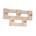 Linden wood hanger with 5 hooks - 0