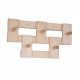 Linden wood hanger with 5 hooks