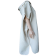Linen poncho towel with hood