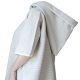 Linen poncho towel with hood
