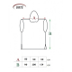 Linen poncho towel with hood