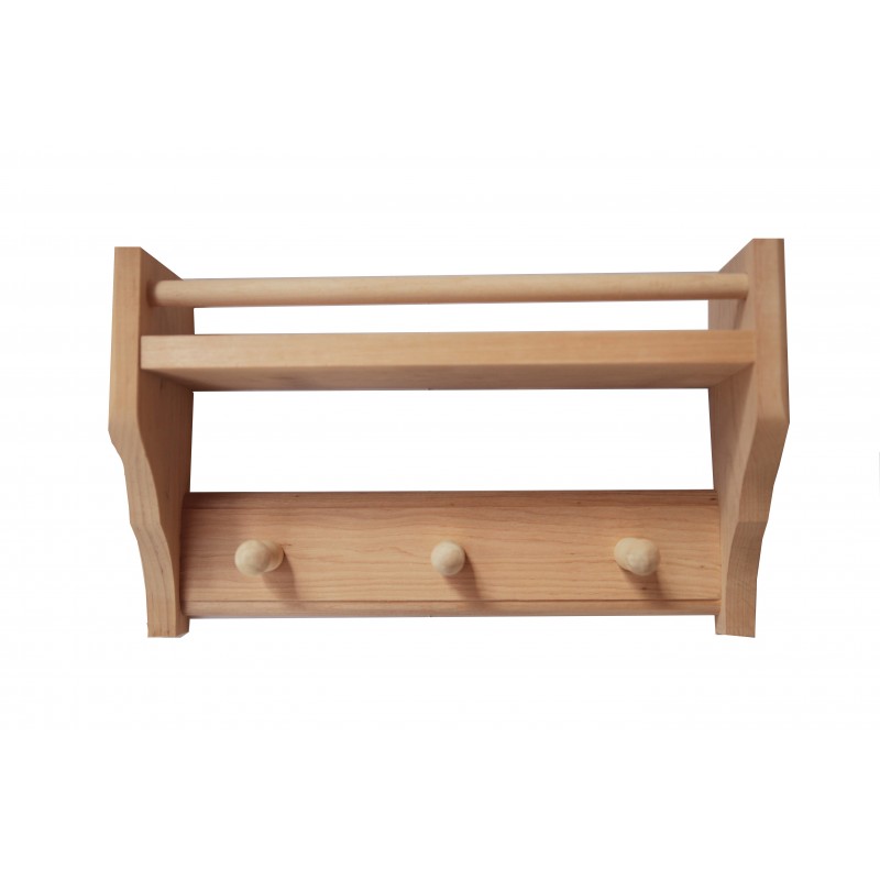 Shelf 1 level 3 hooks