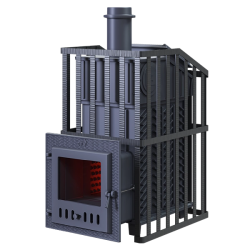 Wood-burning sauna stove GEFEST - GFS ZK Uragan 18 (M) in grille  Wood-burning sauna stove GEFEST - GFS ZK Uragan 18 (M) in grille