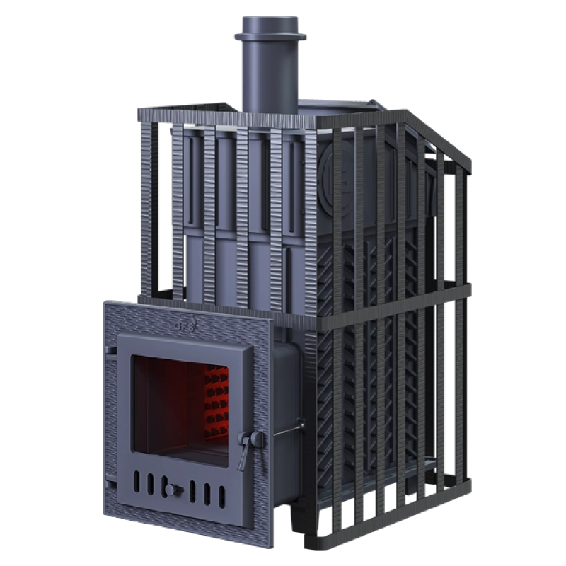 Wood-burning sauna stove GEFEST - GFS ZK Uragan 18 (M) in grille