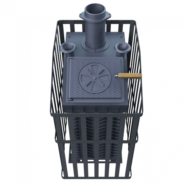Wood-burning sauna stove GEFEST - GFS ZK Uragan 25 (M) in grille