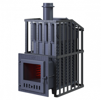 Wood-burning sauna stove GEFEST - GFS ZK Uragan 25 (M) in grille