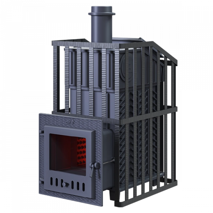 Wood-burning sauna stove GEFEST - GFS ZK Uragan 25 (M) in grille