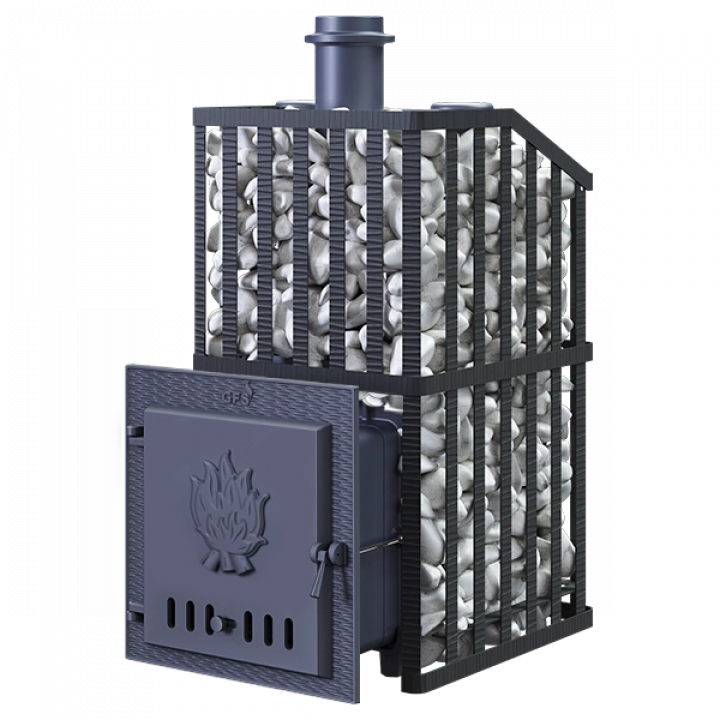 Wood-burning sauna stove GEFEST - GFS ZK Uragan 25 in grille
