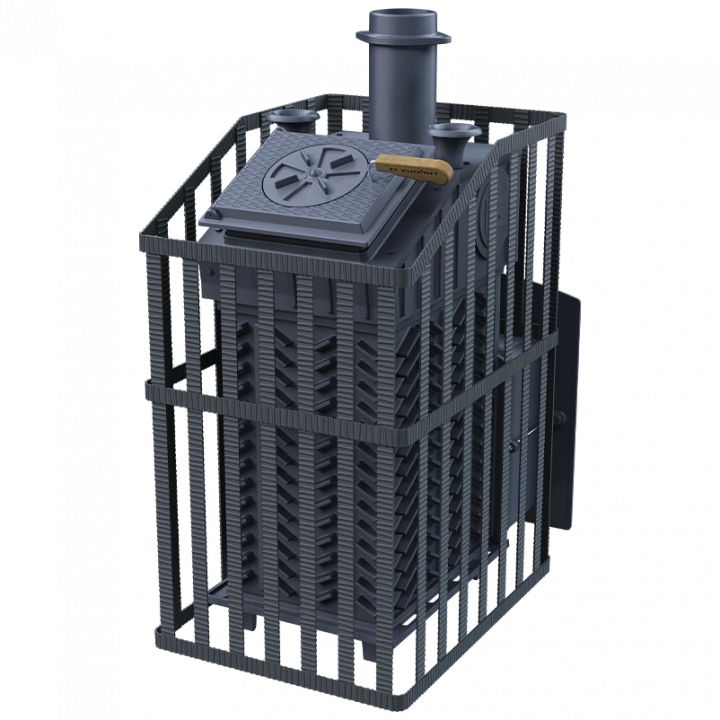Wood-burning sauna stove GEFEST - GFS ZK Uragan 30 (M) in grille
