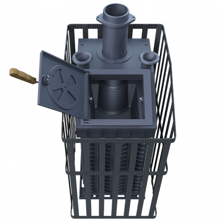 Wood-burning sauna stove GEFEST - GFS ZK Uragan 30 in grille