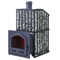 Wood-burning sauna stove GEFEST - GFS ZK Uragan 45 (M) in grille - 1