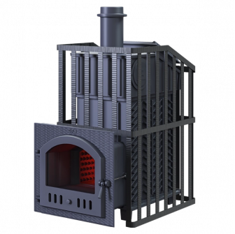 Wood-burning sauna stove GEFEST - GFS ZK Uragan 45 (M) in grille