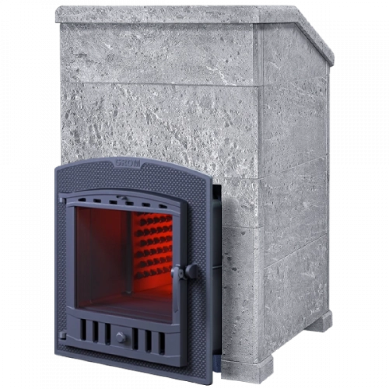 Wood-burning sauna stove - Kit GEFEST GROM 30 (P2) President 1020/60 TALCOMAGNESITE