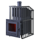 Wood-burning sauna stove GEFEST - Groza Uragan 24 (M)