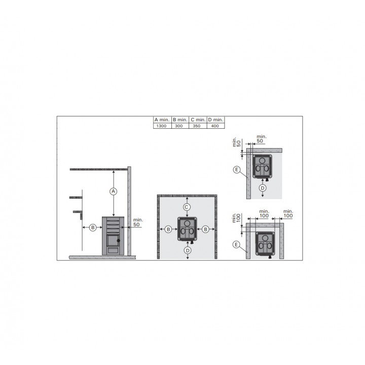Wood-burning sauna stove - HARVIA 16 black