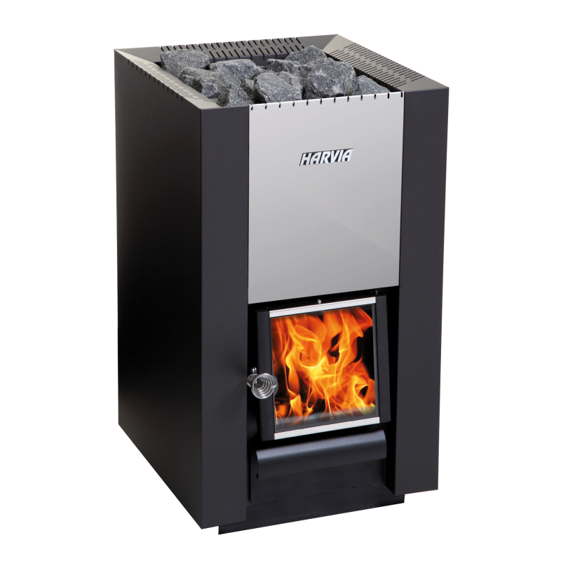 Wood-burning sauna stove - HARVIA 16 black
