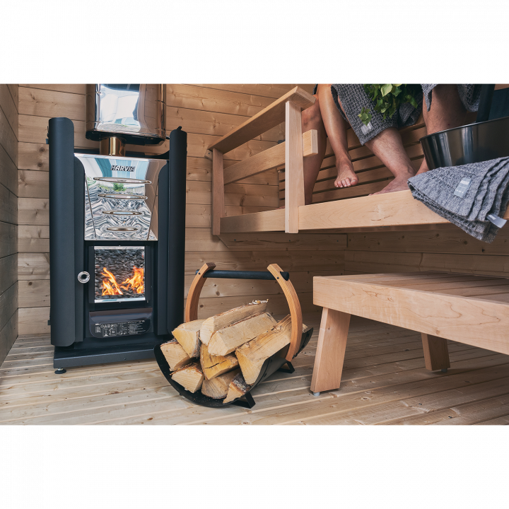 Wood-burning sauna stove - HARVIA 20 PRO BimSchV2, black