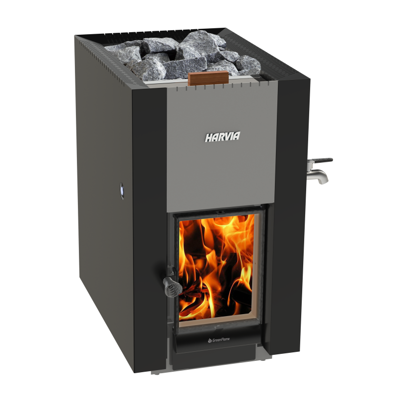 Wood-burning sauna stove - HARVIA 22 GreenFlame ES